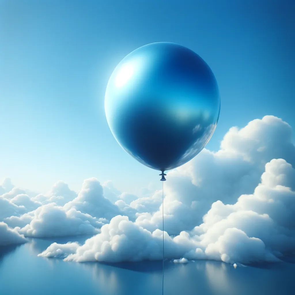 What does a blue balloon symbolize?